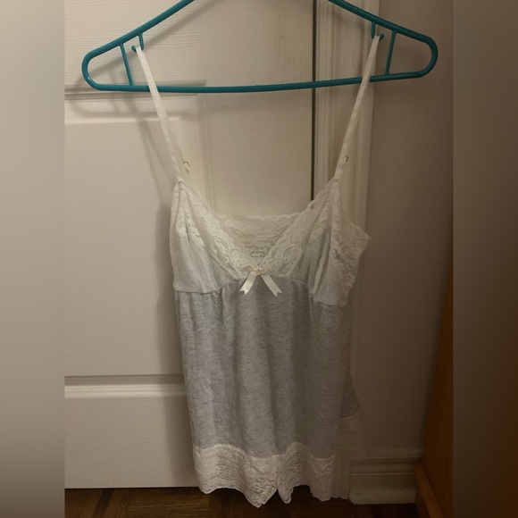 White and Grey Nightie Romper XS - Picture 1 of 5